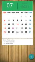 Français Calendrier اسکرین شاٹ 1