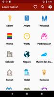 Belajar bahasa Turki poster