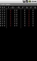 Truth Tables capture d'écran 1