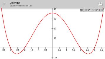 Équations solveur de Lisa capture d'écran 3