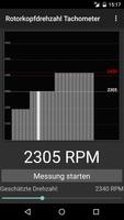 Rotorkopfdrehzahl Tachometer Plakat