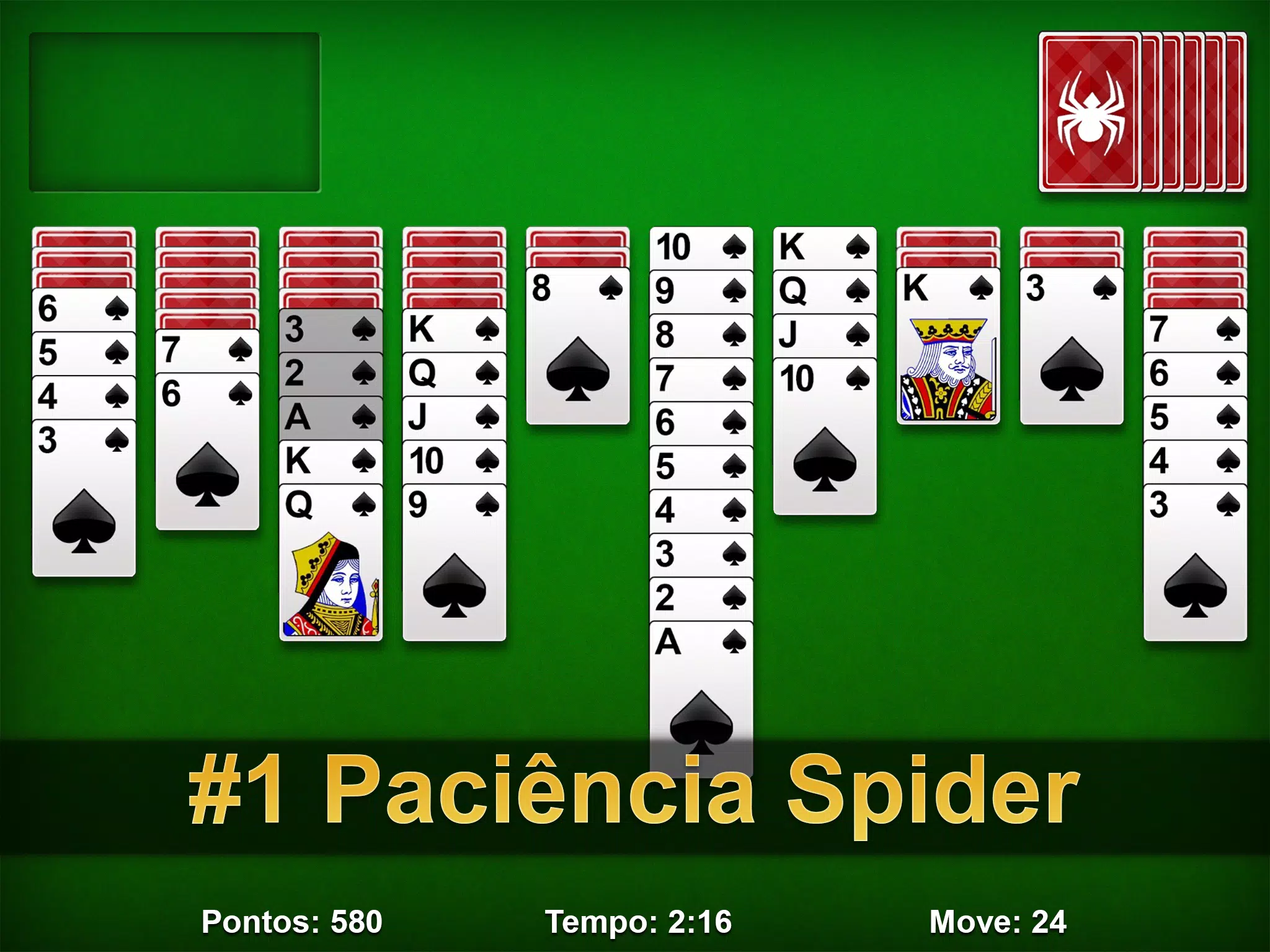 Paciência Spider no Jogalo