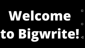 BigWrite 海報