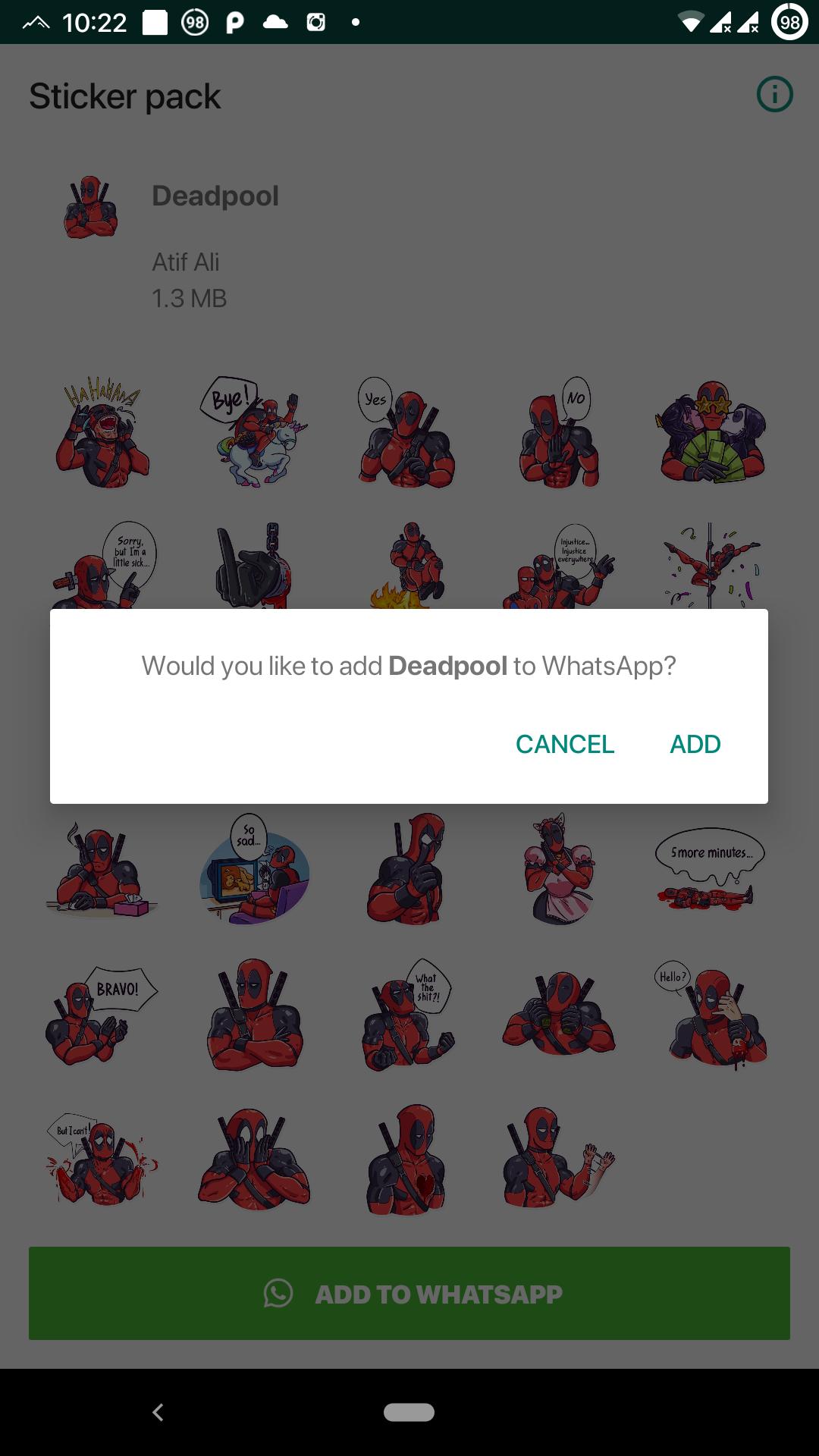 Trendy Deadpool Stickers For Android Apk Download