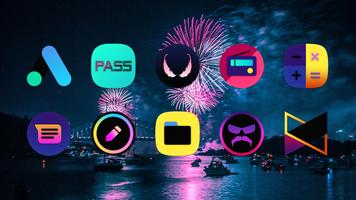 ATOMIC - Dark Retro Icon Pack capture d'écran 2