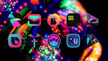 ATOMIC - Dark Retro Icon Pack capture d'écran 1