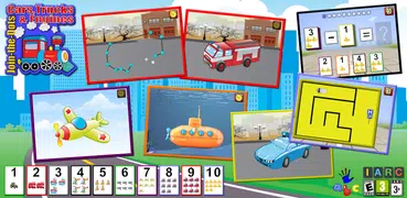 Car and truck dot puzzles