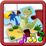 Kinderen Dinosaur puzzels-icoon