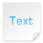 Open As Text icon