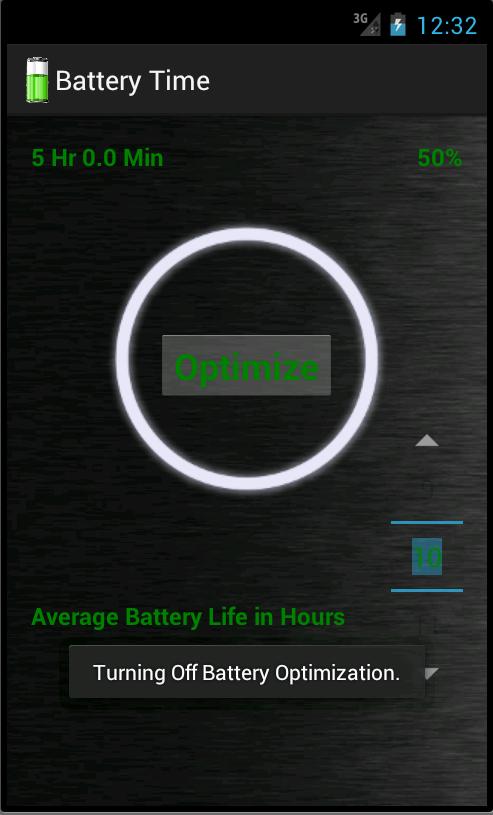 Battery time