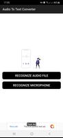 Audio File To Text Converter plakat