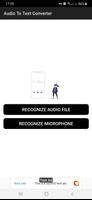 Audio File To Text Converter पोस्टर