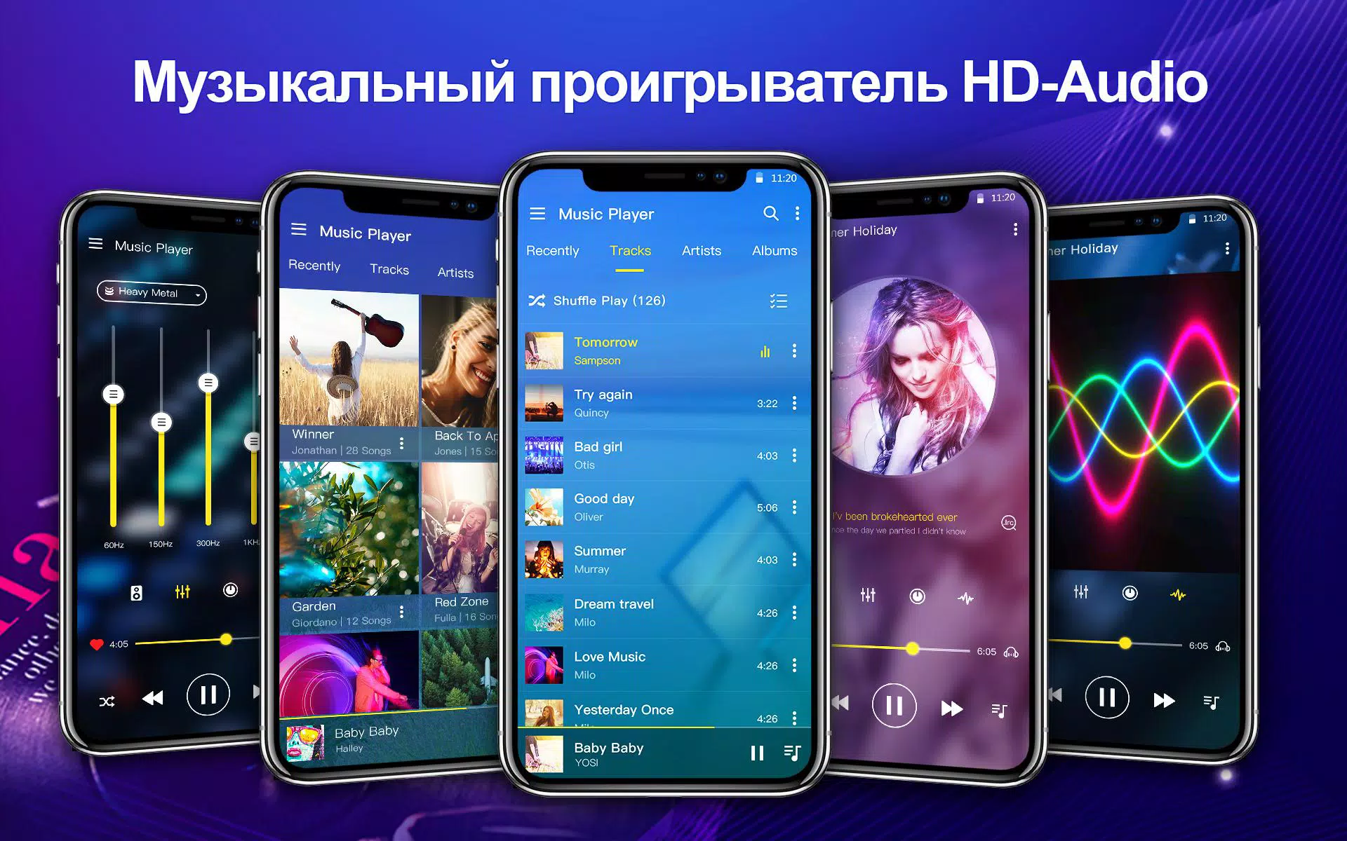 Скачать Музыкальный Плеер-Эквалайзером APK Для Android
