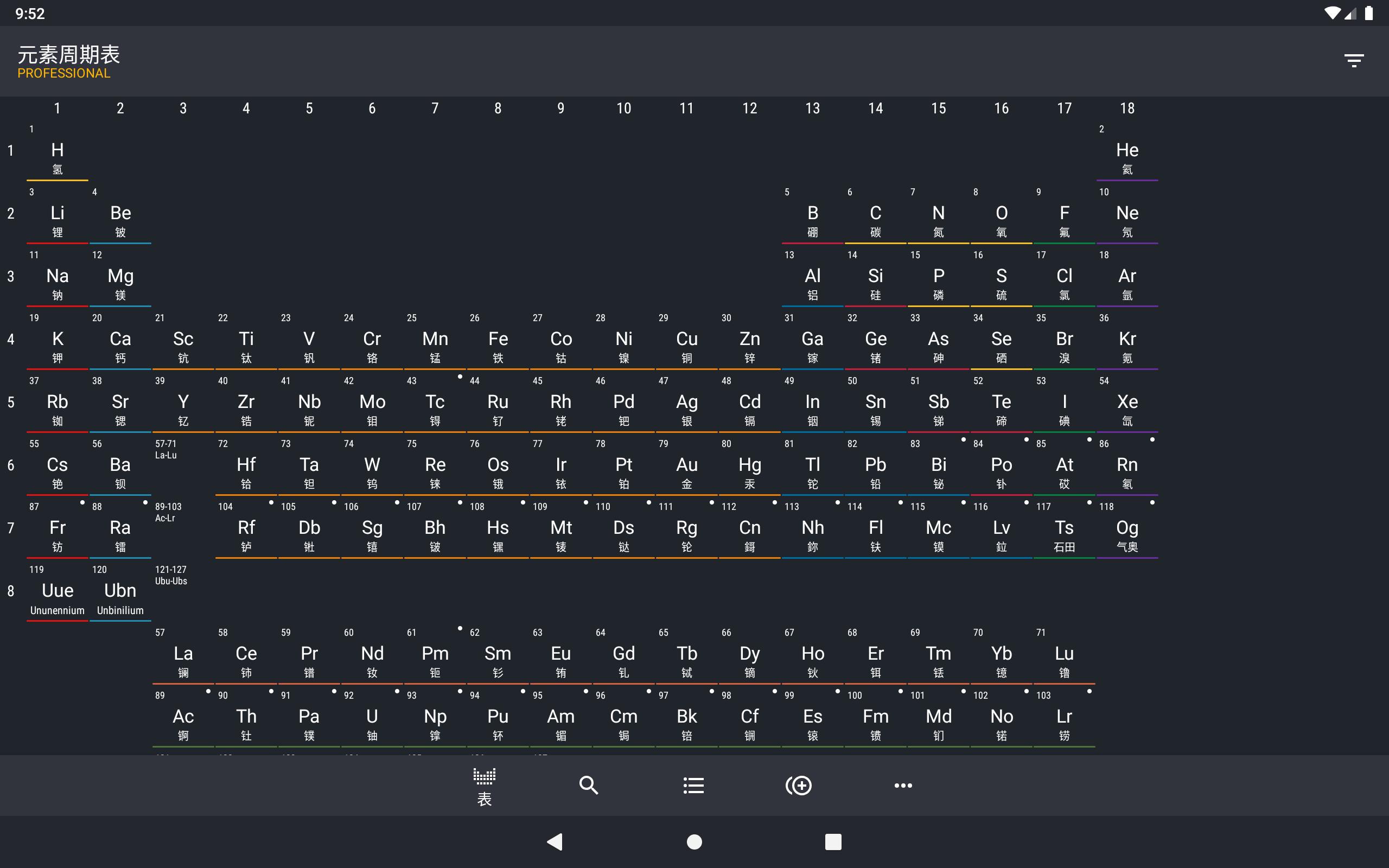 元素周期表专业版安卓下载 安卓版apk 免费下载