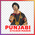 Create stickers with punjabi keyboard