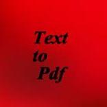 Text to PDF