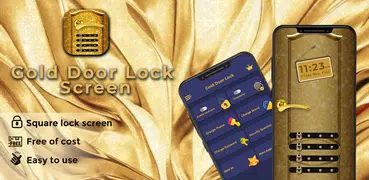 Gold Door Lock Screen