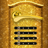 Gold Door Lock Screen icono