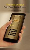 Gold Door Lock Screen 截图 1