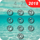 keypad lock screen - water effects screen lock icône