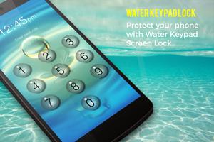 keypad lock screen - water effects screen lock Affiche