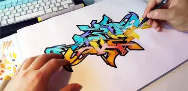 How to draw graffiti step by s