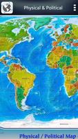 Carte du monde - Atlas Affiche