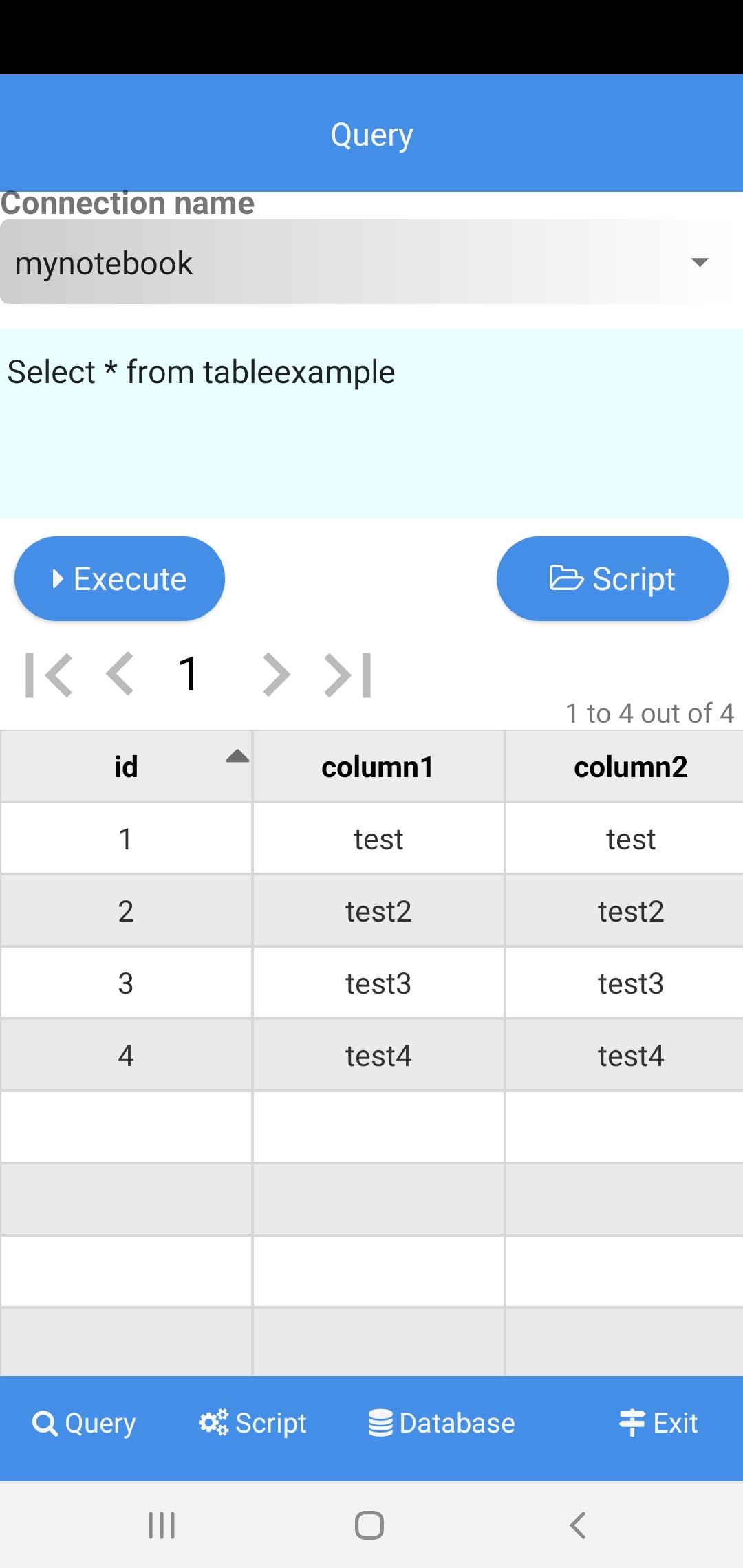 MSSQL Query Latest Version for Android