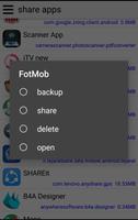 share apk and backup Affiche