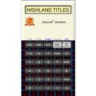 Highland Titles Calculator icon