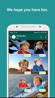 Angela Merkel Stickers اسکرین شاٹ 3