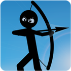 Stickman bow shooting : Bow and arrow icon