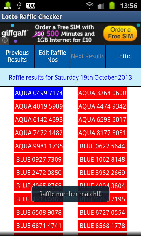 Lotto Checker