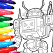 Mecha Color: বাচ্চাদের রঙ করা আইকন