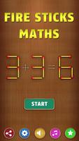 Wooden Stick Maths Puzzle Affiche