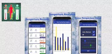 Thermometer Body Temperature : Body Fever Diary
