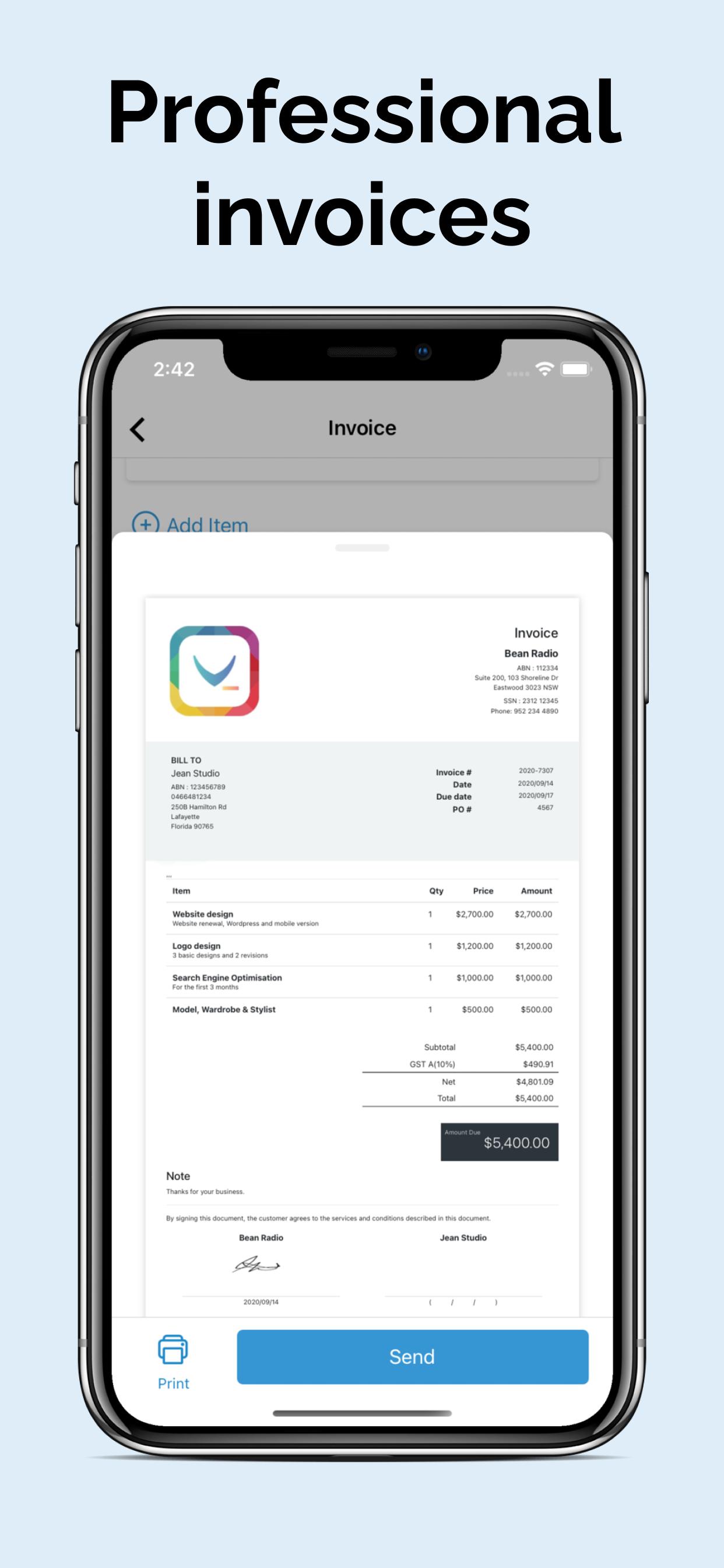 Invoice maker estimate app apk for android download