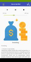 How to Get rich. Advices poster
