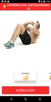 Sit-ups. Abs. Trainer Plakat