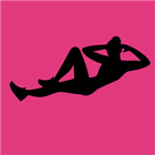 Flat belly. Sit ups icon