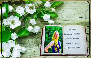 Book Photo Frame پوسٹر