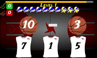 Kids Math Game Basketball LITE স্ক্রিনশট 1