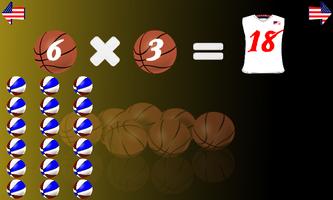 Kids Math Game Basketball LITE স্ক্রিনশট 2