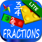 4th Grade Fractions Maths LITE icône