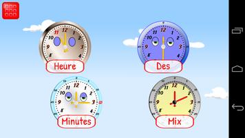Horloge Jeux Éducatifs Enfant Affiche