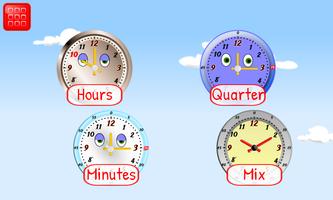 Telling Time Kids 1st Grade الملصق