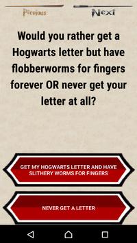 Would you rather? Harry Potter screenshot 2