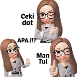 WA Stiker Cewe Cantik WAStickerApps