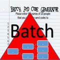 The Batch PMD Code Generator
