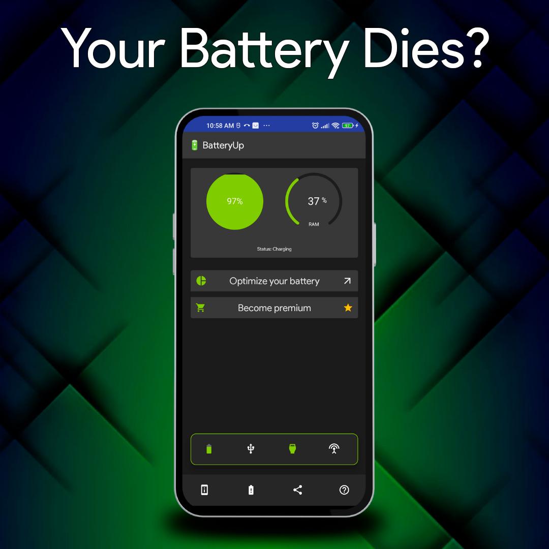 BatteryUp, économiser batterie APK pour Android Télécharger
